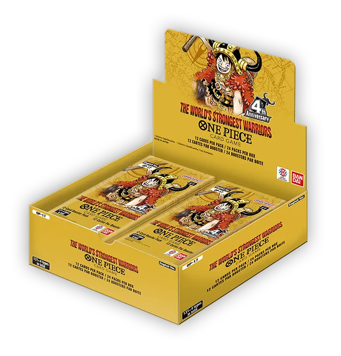 One Piece Card Game - THE WORLD’S STRONGEST WARRIORS - OP17 Booster Display (24 Packs) - EN